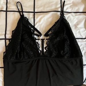 Black lace bodysuit